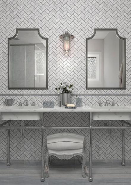 Облицовка стены ванной: мозаика DC-H01 